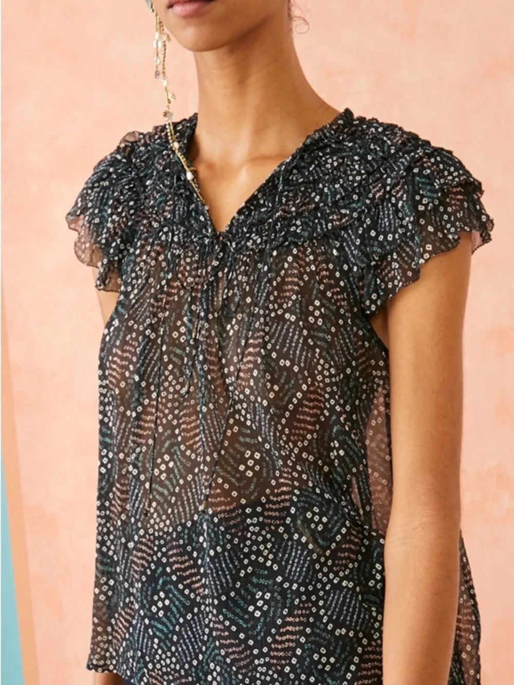 Ulla Johnson Cora top in dusk - Picture 4 of 13